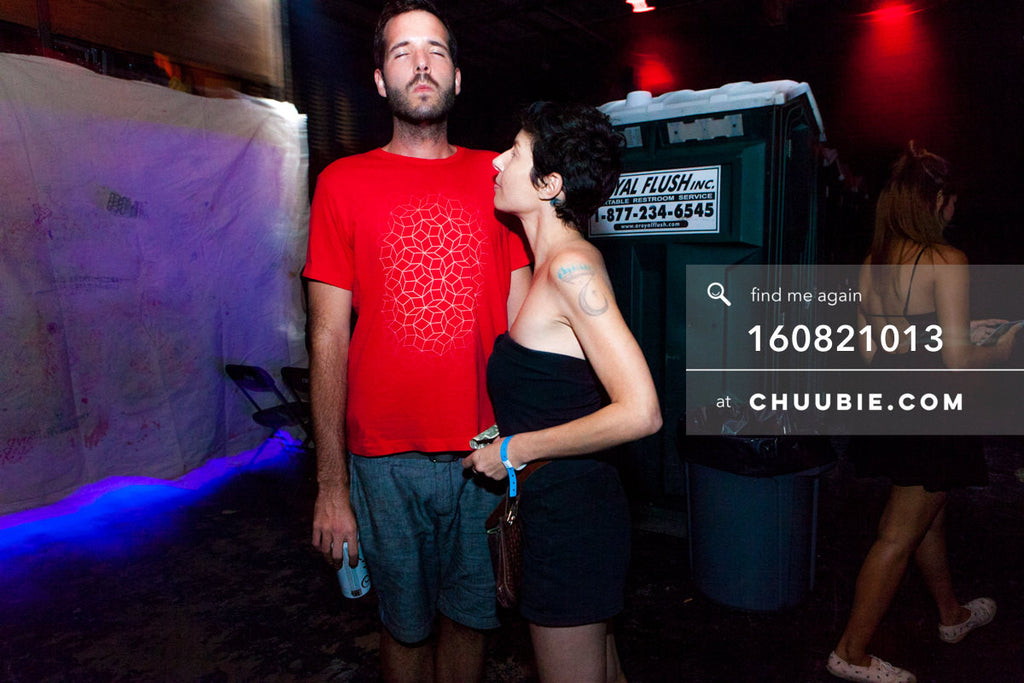 160821013 | 
Meditation stillness with Gattis standing with woman.
Electric Minds 10: Sublimate with Ben UFO ... | Team Chuubie