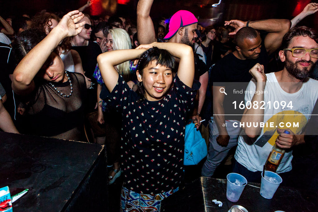 160821094 | 
Dancing with hands up in the air.
Electric Minds 10: Sublimate with Ben UFO and Joy Orbison at s... | Team Chuubie