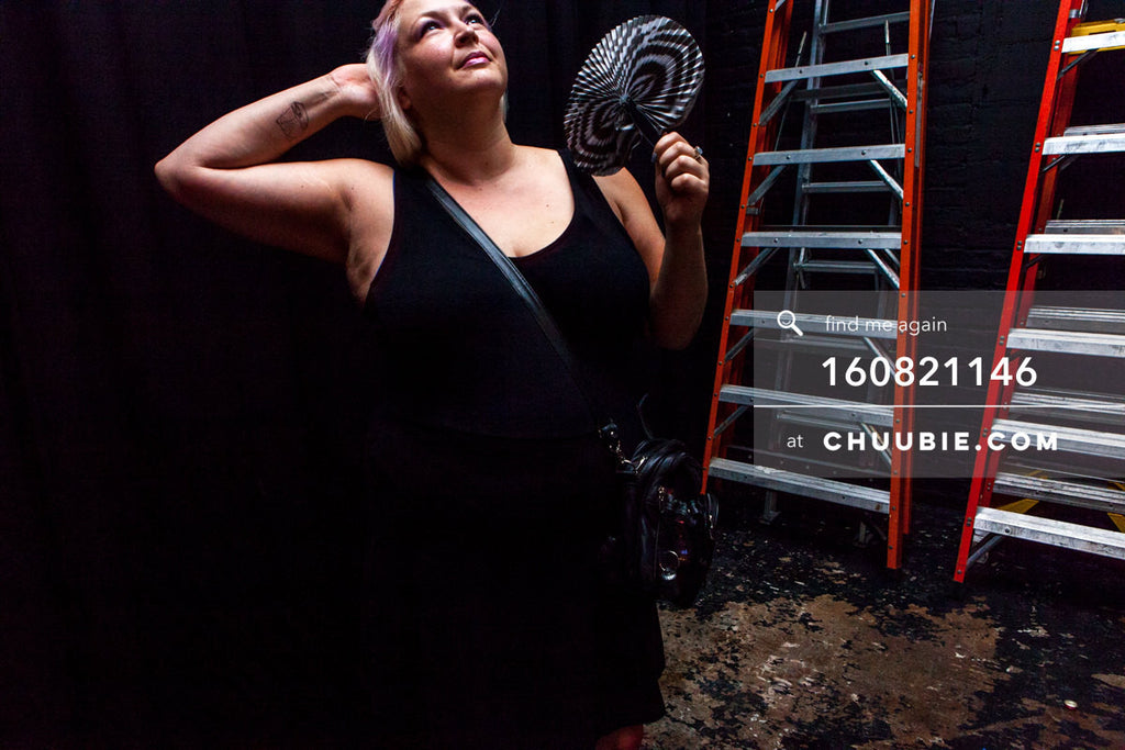 160821146 | 
Becky with the fan looking up into the light.
Electric Minds 10: Sublimate with Ben UFO and Joy ... | Team Chuubie