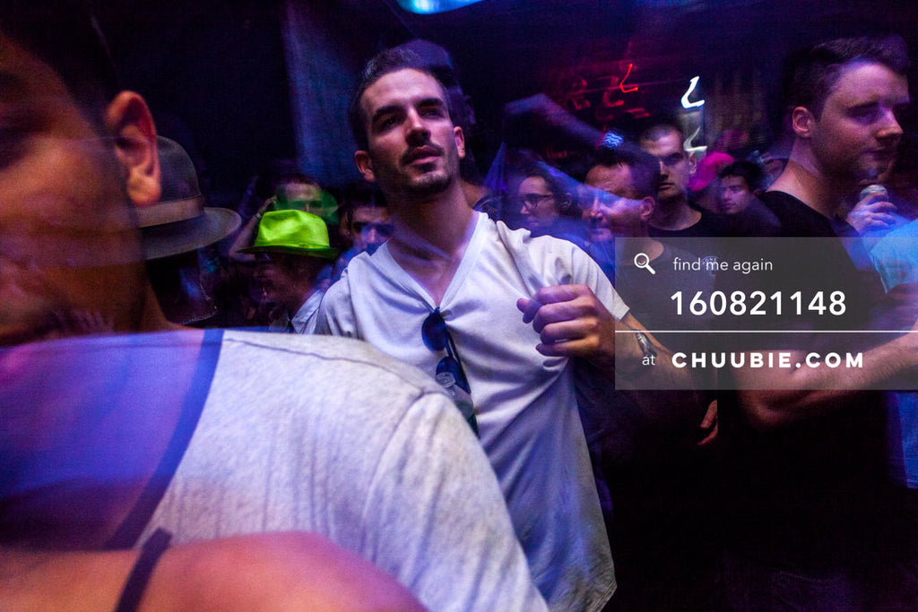 160821148 | 
Man looks toward the DJ booth.
Electric Minds 10: Sublimate with Ben UFO and Joy Orbison at secr... | Team Chuubie