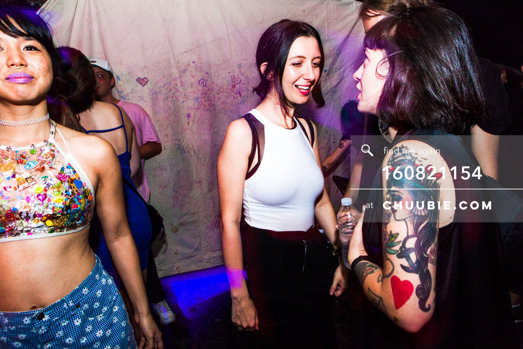 160821154 | 
Rochelle & Anne chatting.
Electric Minds 10: Sublimate with Ben UFO and Joy Orbison at secre... | Team Chuubie