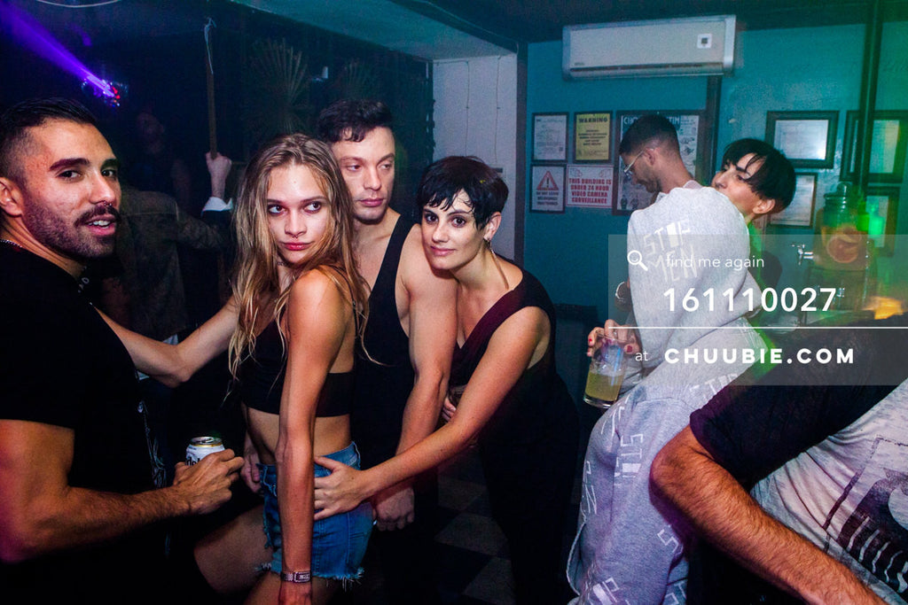 161110027 | Eman, Stav, Alessio, and Kim Moema of Techno Queers NY at Bossa Nova Civic Club
— at BROMO 1 Year... | Team Chuubie