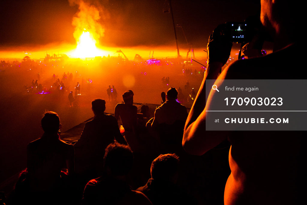 170903023 | 
The boys of BAAAHS camp sit atop art car watching theĀ Temple BurnĀ in the distance.
āBurning Man ... | Team Chuubie