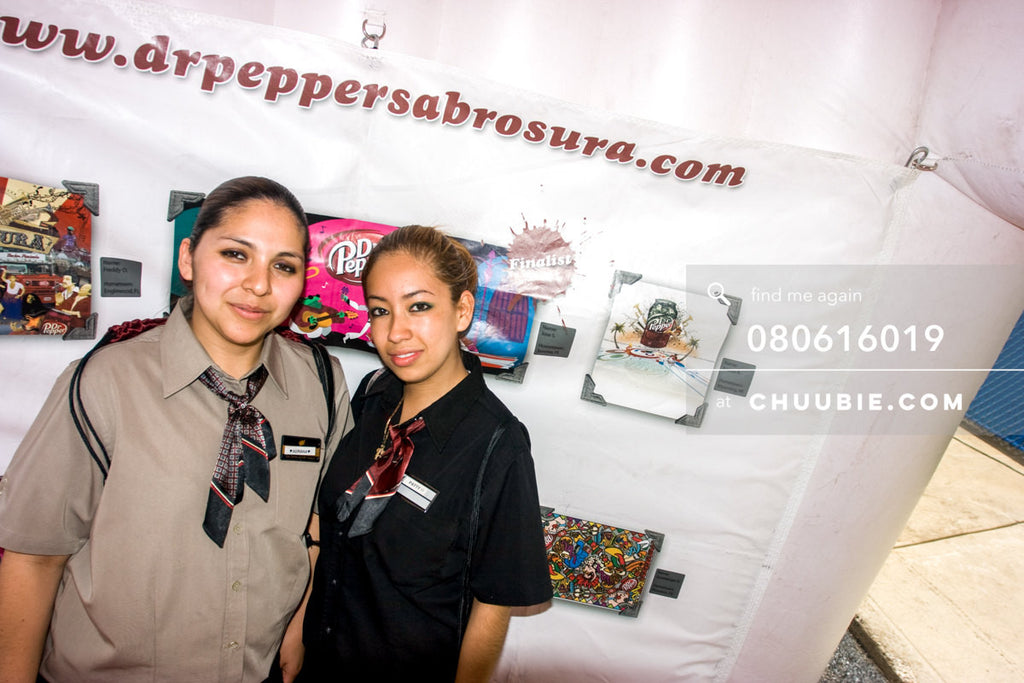 080613019 | 
Two ladies from the Burger King staff stop into the inflatable art gallery.
āDr. PepperĀ Sabrosu... | Team Chuubie