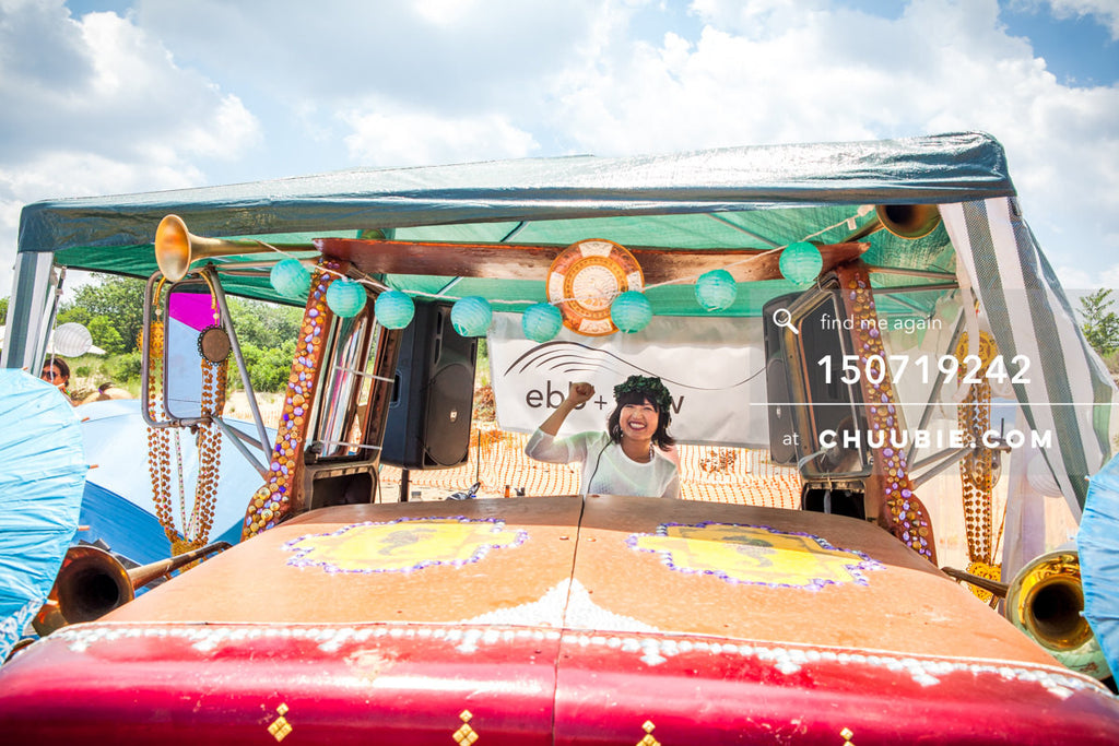 150719242 | 
Cyantifik (DJ V) DJs in the beach art car.
—Gratitude Migration 2015: Summer Dream. ebb+flow sta... | Team Chuubie