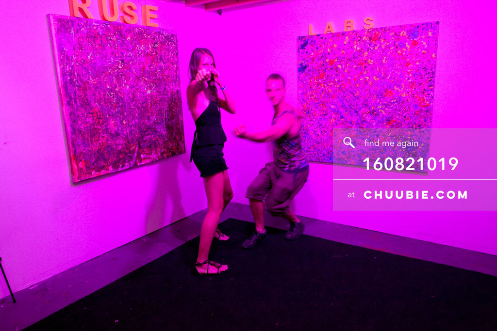 160821019 | 
The Ruse Labs experiential room, fully equipped with art to view through (augmented reality) hea... | Team Chuubie