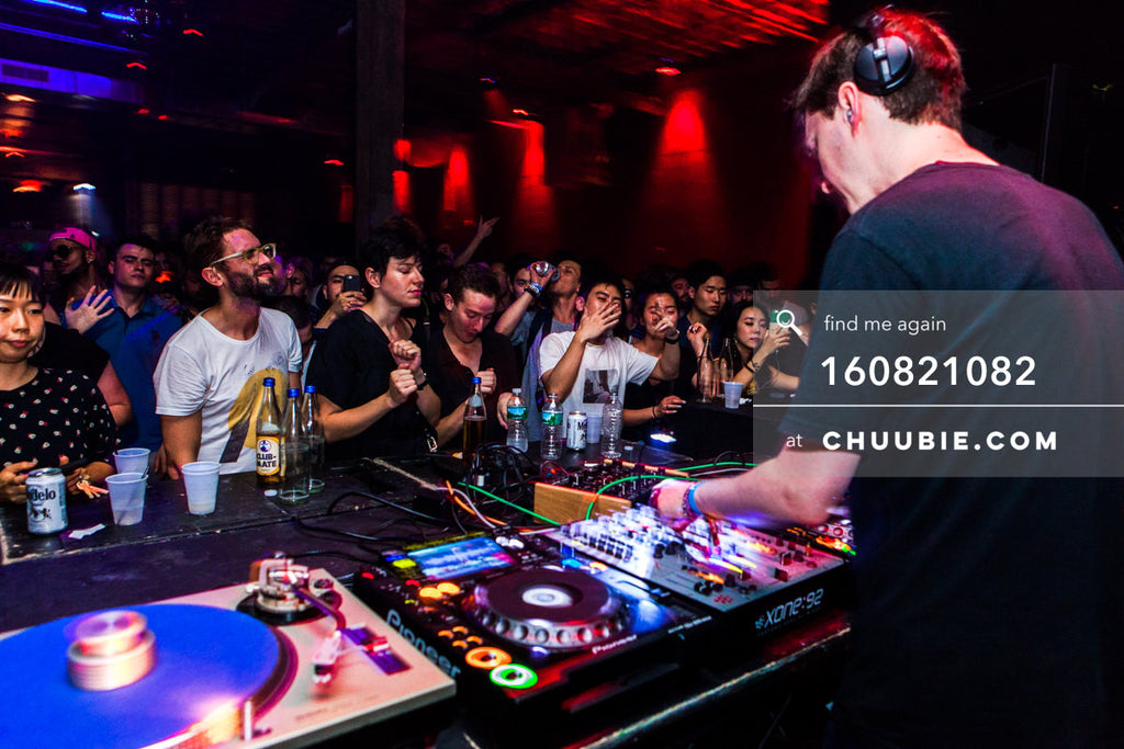 160821082 | 
Ben UFO (Ben Thomson) behind the decks to a full house crowd.
Electric Minds 10: Sublimate with ... | Team Chuubie
