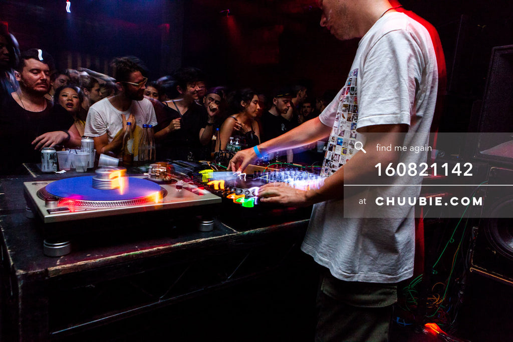 160821142 | 
Joy Orbison (Peter O'Grady) behind the decks to a full house.
Electric Minds 10: Sublimate with ... | Team Chuubie