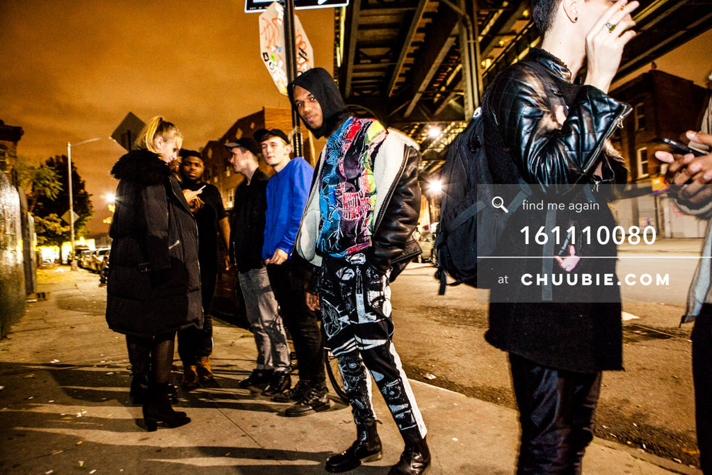 161110080 | Bushwick fashion shoot on the sidewalk at night. 
— at BROMO 1 Year Anniversary with Butched (Joe... | Team Chuubie