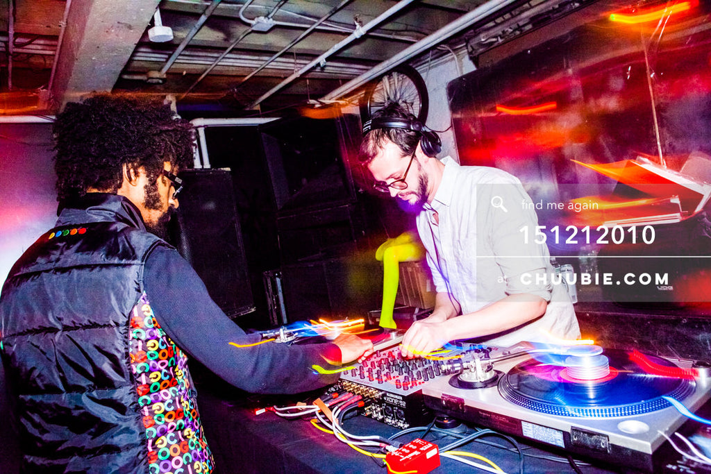 151212010 | Turtle Bugg (Turtle Bugg) & Sagotsky at the DJ decks.
— Sublimate & Ruse Labs 2 Year Anni... | Team Chuubie