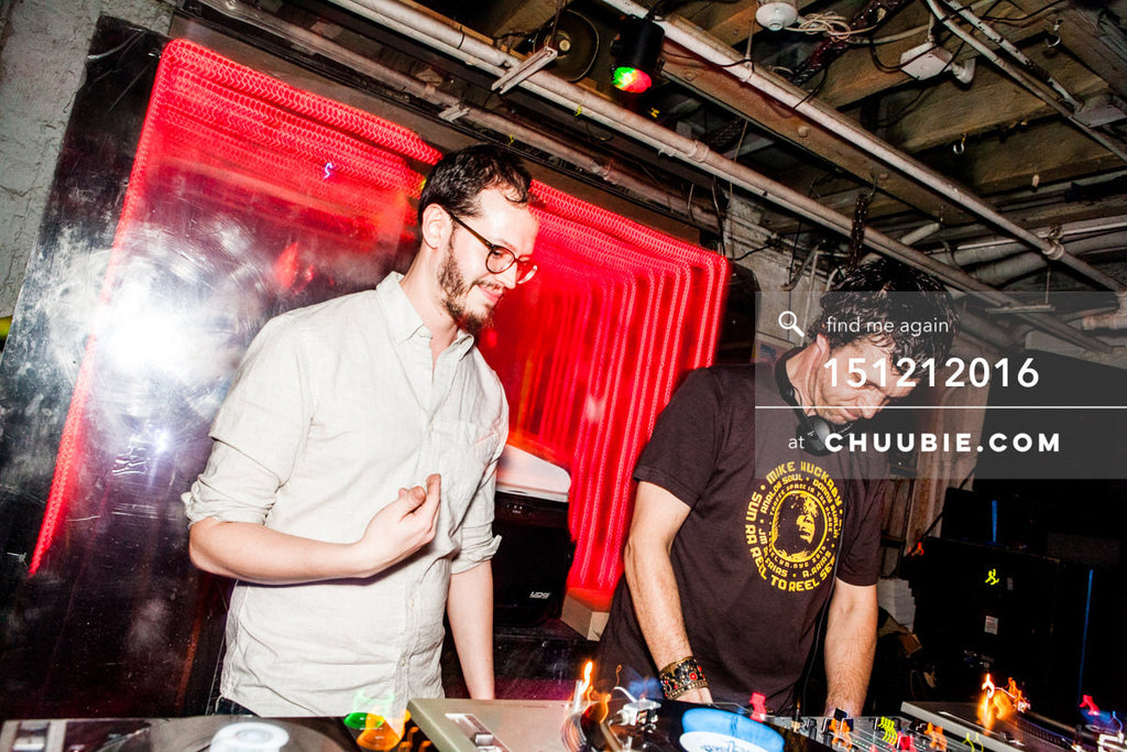 151212016 | DJs Sagotsky & Donny Burlin behind the decks.
— Sublimate & Ruse Labs 2 Year Anniversary:... | Team Chuubie