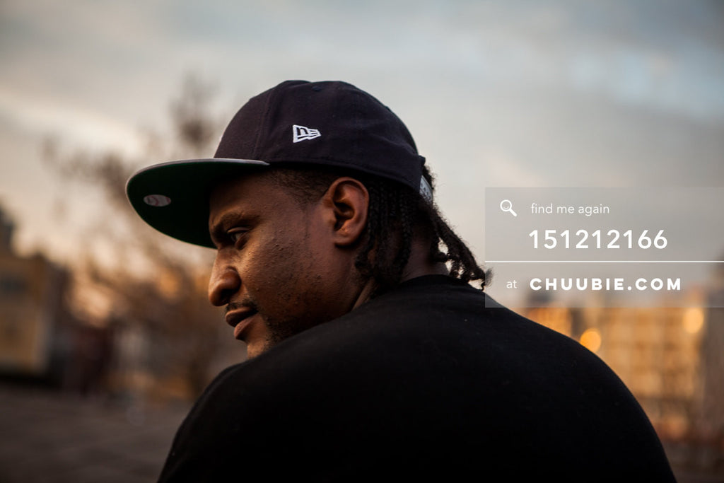 151212166 | 
Close-up atmospheric portrait of our bouncer on Brooklyn warehouse rooftop at sunrise.
— Sublima... | Team Chuubie