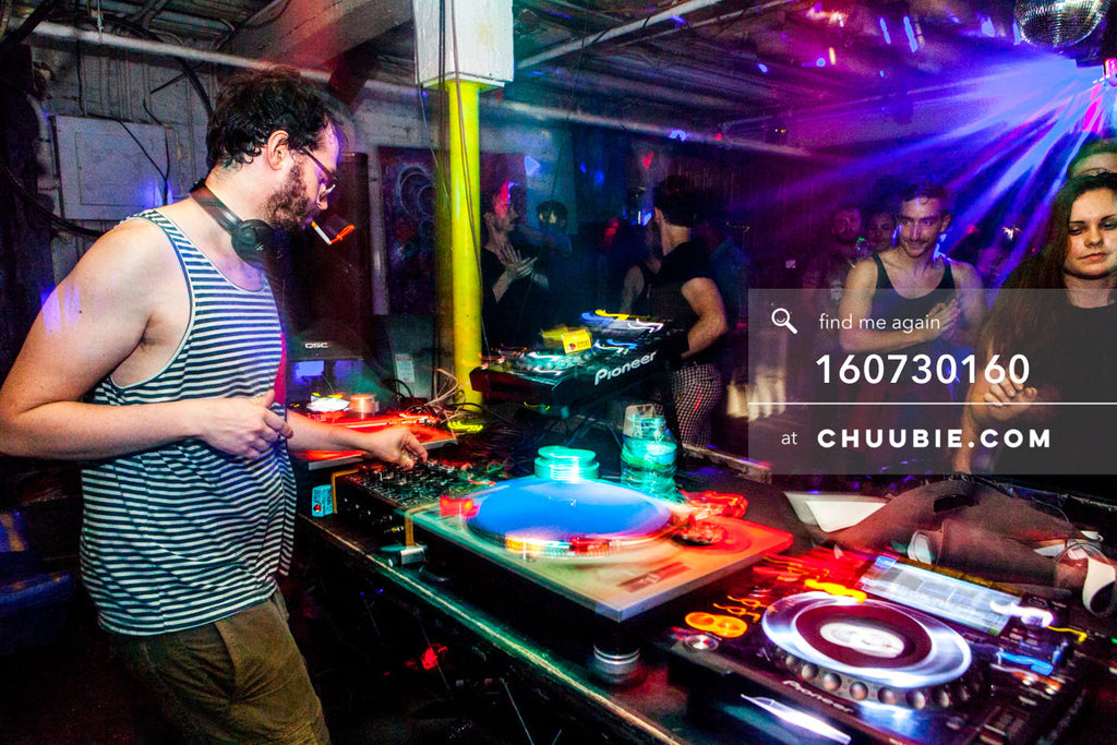 160730160 | Sagotsky behind the DJ decks, closing set.
— Sublimate & Ruse Labs present: Mood ii Swing. Fr... | Team Chuubie