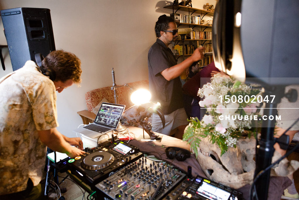 150802047 | Gleitz at the decks for summer DJ mix sessions at historic LES house.
—Team Fun BBQ hosted by Sub... | Team Chuubie